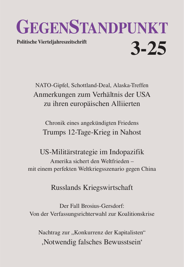 Gegenstandpunkt 3/25